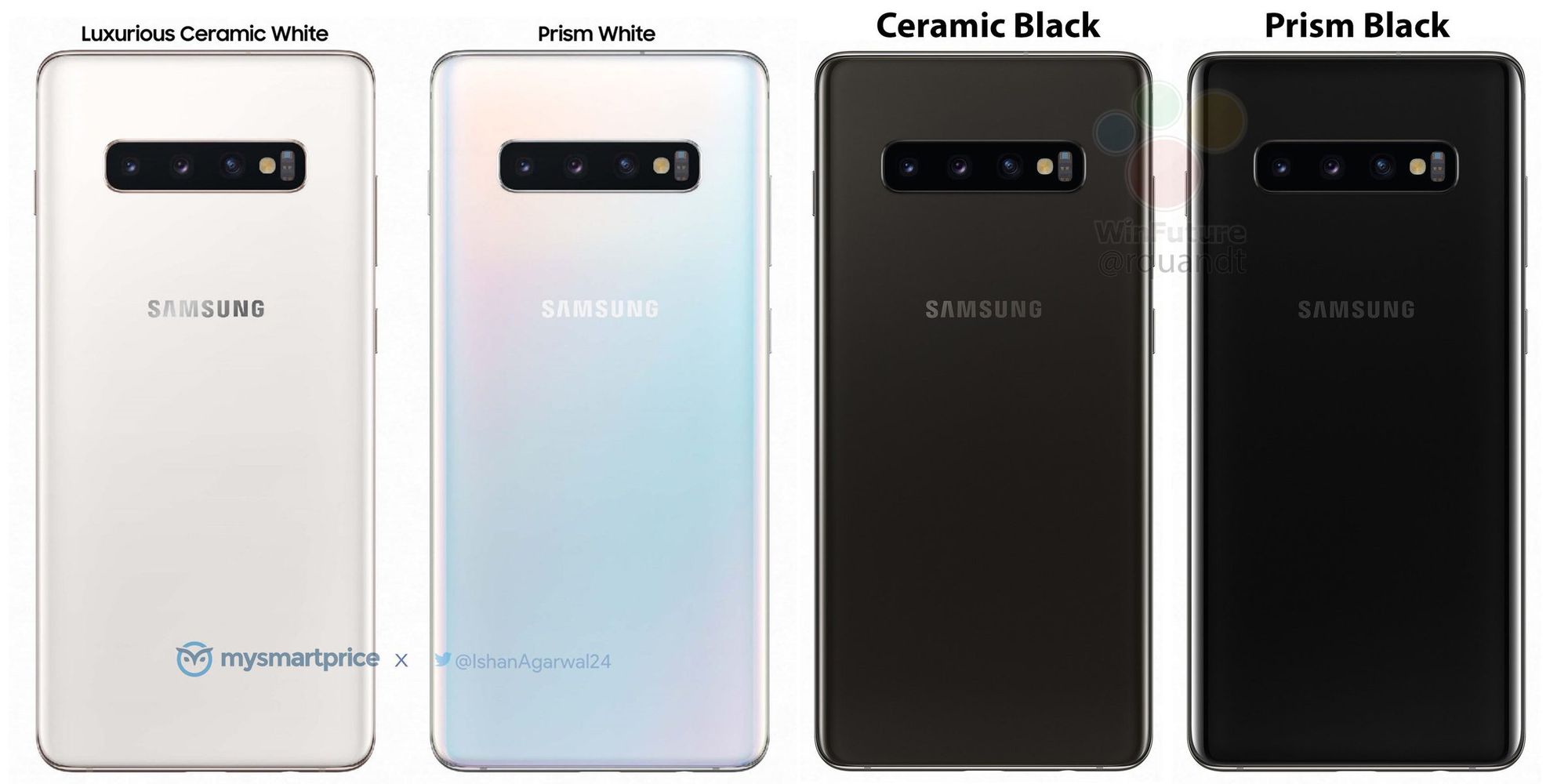 Samsung Galaxy S10+ получит «керамическую» цветовую схему