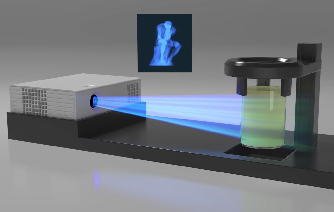 Новый 3D-принтер печатает предметы целиком с помощью световых лучей