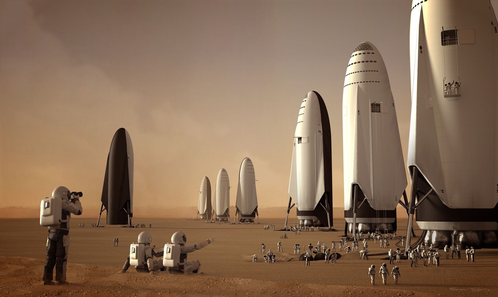 Ракета Илона Маска для полёта на Марс успешно протестирована