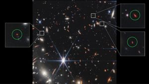 Телескоп Джеймса Уэбба обнаружил галактики Green Pea в ранней Вселенной